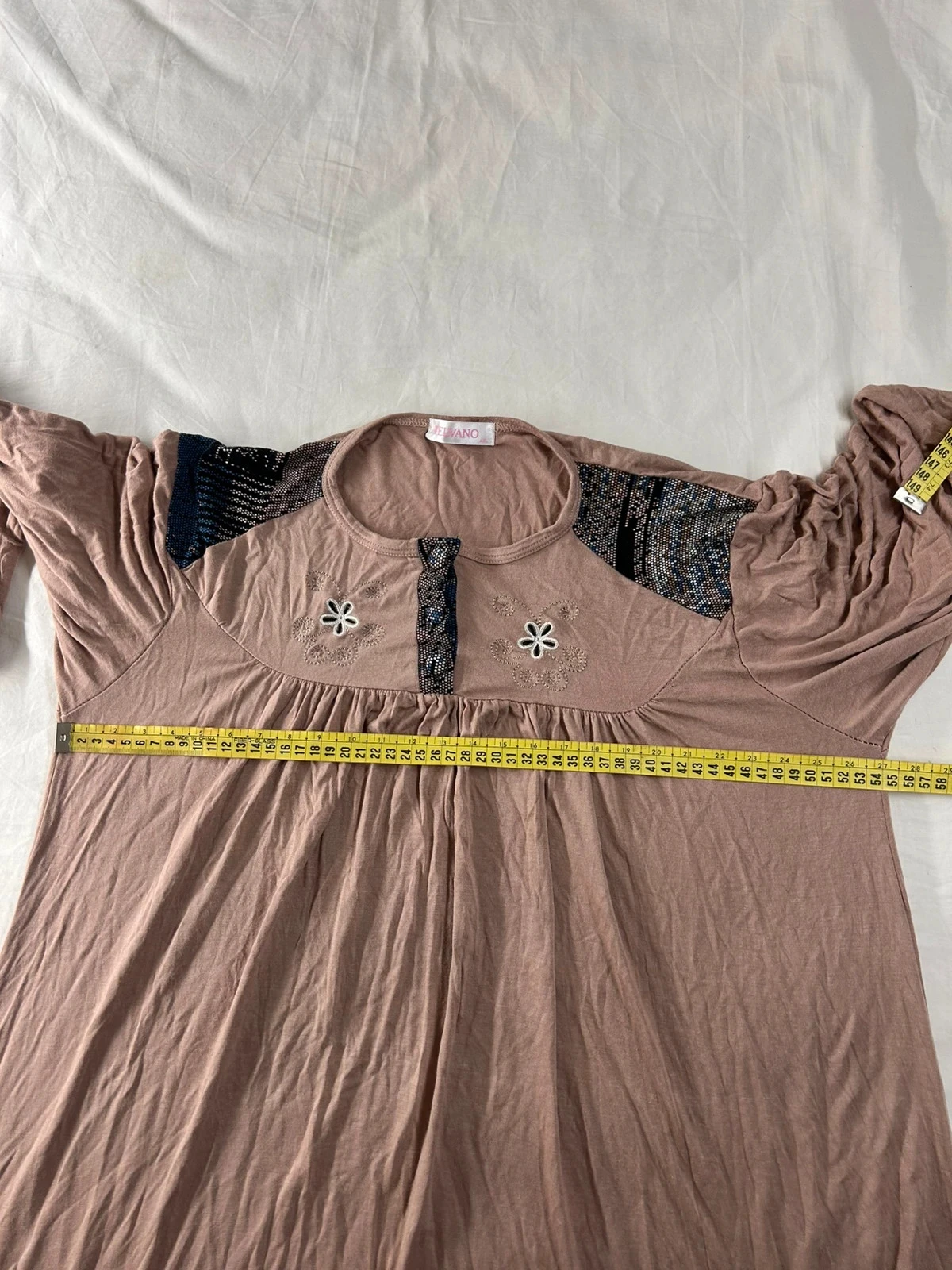 Vestido vintage rosa velvano talla 4XL – photo 7